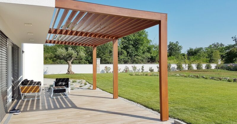 terrasse extérieur abris jardin